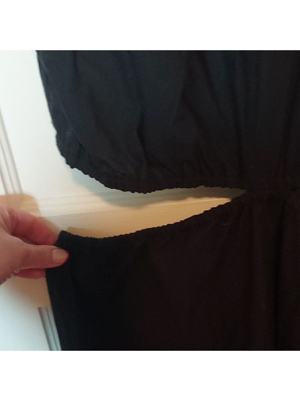 Compania Fantastica Black Dress With Waist Slits In Black - Picture 8 of 16